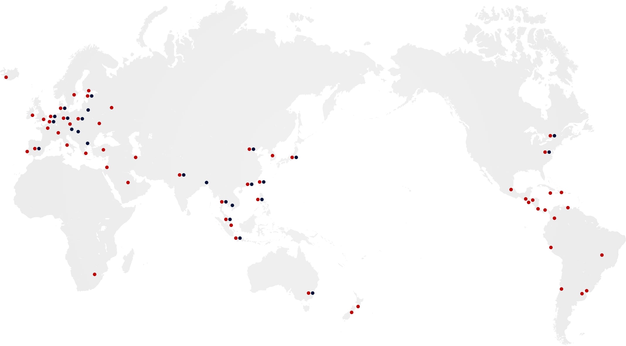 世界25ヶ国68都市にある111社の仕入先様と提携しています